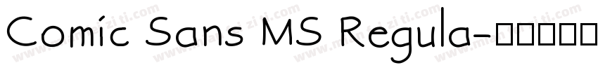 Comic Sans MS Regula字体转换